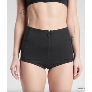 Athleta Offshore Paddle Short Womens Large Black High Rise Quick Drying